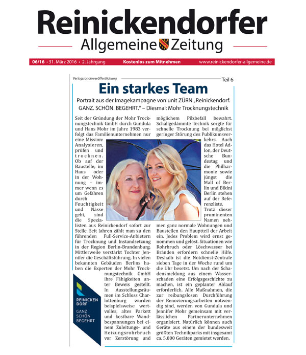Mohr – Reinickendorfer Allgemeine Zeitung