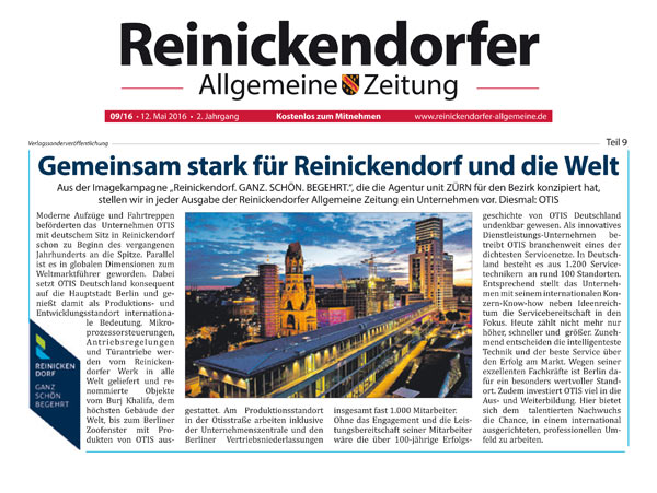 Otis – Reinickendorfer Allgemeine Zeitung